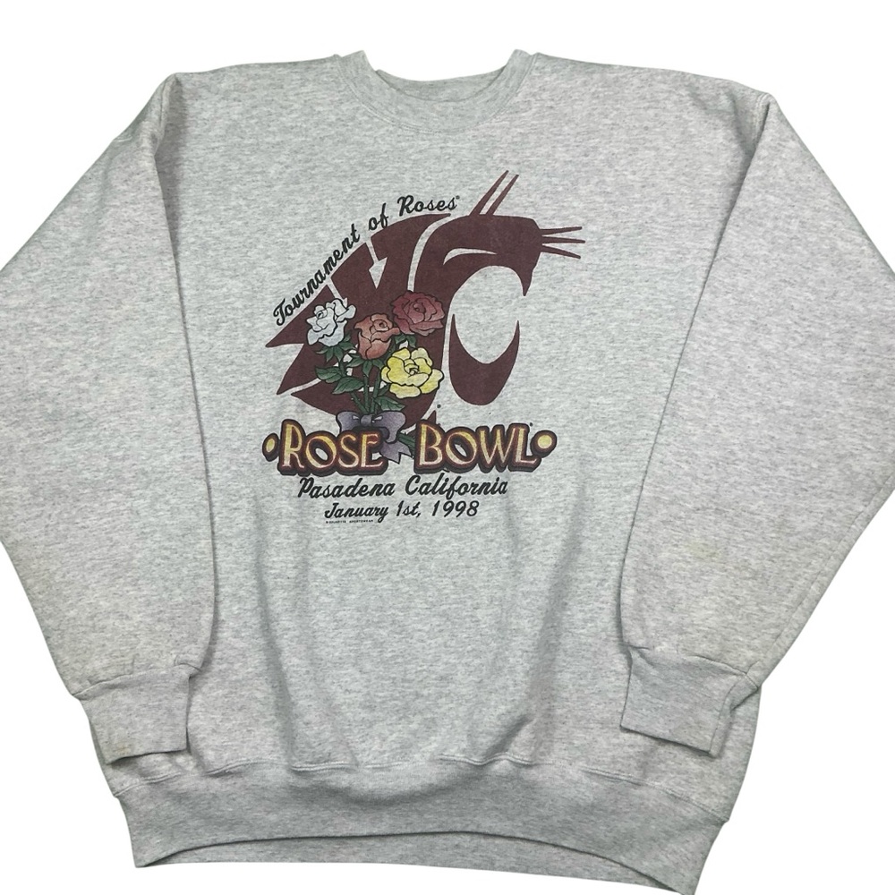 Vintage Washington State Cougars 1998 Rose Bowl crimson and gray Crewneck XL USA